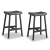 grey wooden bar stools