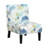 patterned accent chair