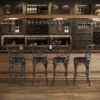 KATDANS Farmhouse Swivel Vintage Bar Stools-Cody - Image 18