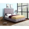 Faux Leather King Bed