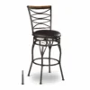 KATDANS Farmhouse Swivel Vintage Bar Stools-Cody - Image 5