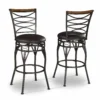 KATDANS Farmhouse Swivel Vintage Bar Stools-Cody - Image 2