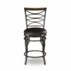KATDANS Farmhouse Swivel Vintage Bar Stools-Cody - Image 4