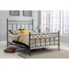black platform bed
