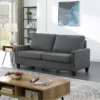 dark grey loveseat 2 seater sofa for living room