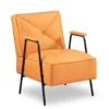 faux leather accent chairs