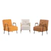 faux leather accent chairs 3 colors
