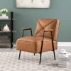 faux leather accent chairs for home office