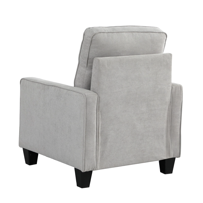 grey single seater sofa chair