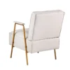 leather and metal accent chairs