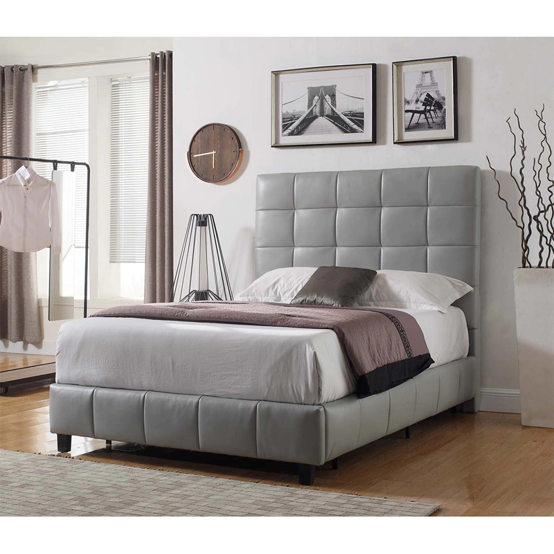 leather king bed
