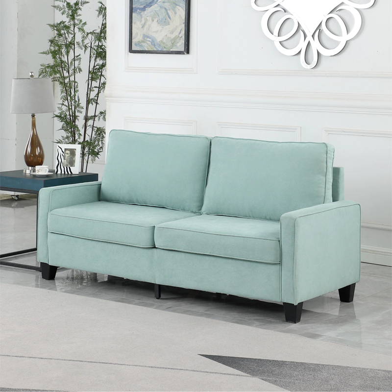 light blue loveseat 2 seater sofa for living room