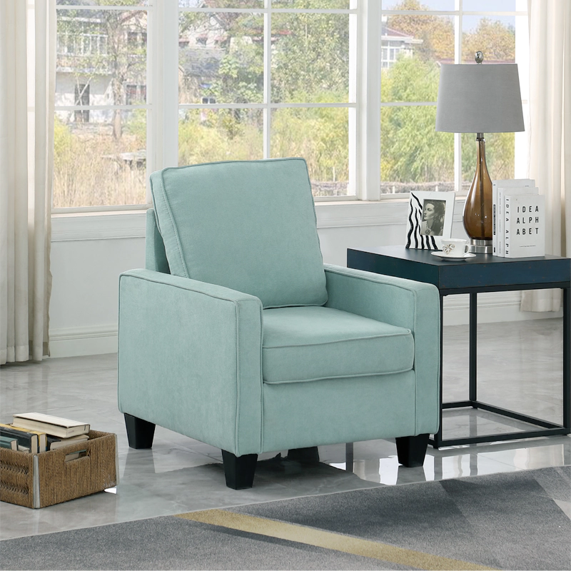 light blue single sofa chair for living room