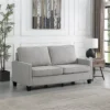 light grey loveseat 2 seater sofa for living room