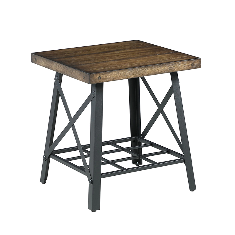 modern industrial end table