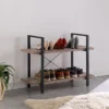 rustic oak low bookcase for living room