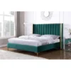 velvet upholstered bed