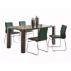 wooden plank dining table
