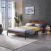 wood and metal bed frame